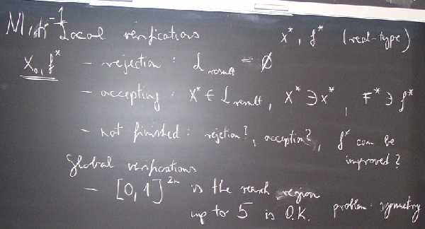 Mih�ly - 1: Packing circles in a square